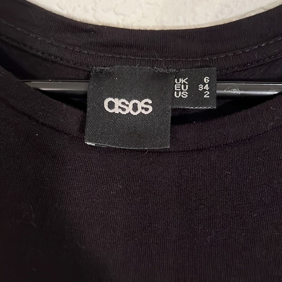 ASOS black midi dress, size 2. - Picture 3 of 5